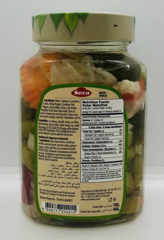 Sera Mixed Vegetables 700g.