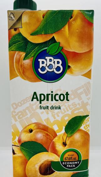 BBB Apricot Fruit Drink 2L.