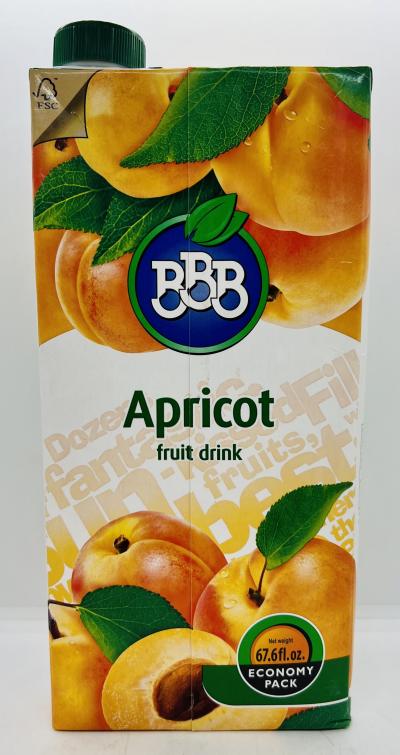 BBB Apricot Fruit Drink 2L.