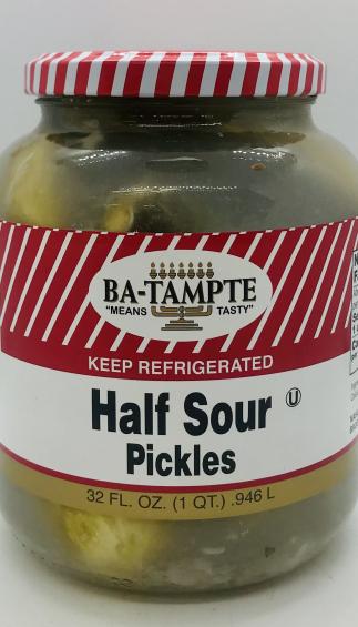 Ba-Tampte Half Sour Pickles 946mL.