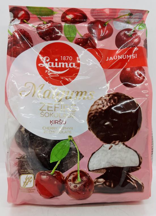 Laima Maigums Cherry Zefir in Chocolate 200g.