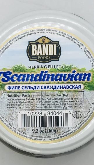 Bandi Herring Fillets Scandinavian