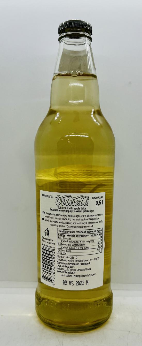 Vilnele Soft Drink w. Apple Juice 0.5L.