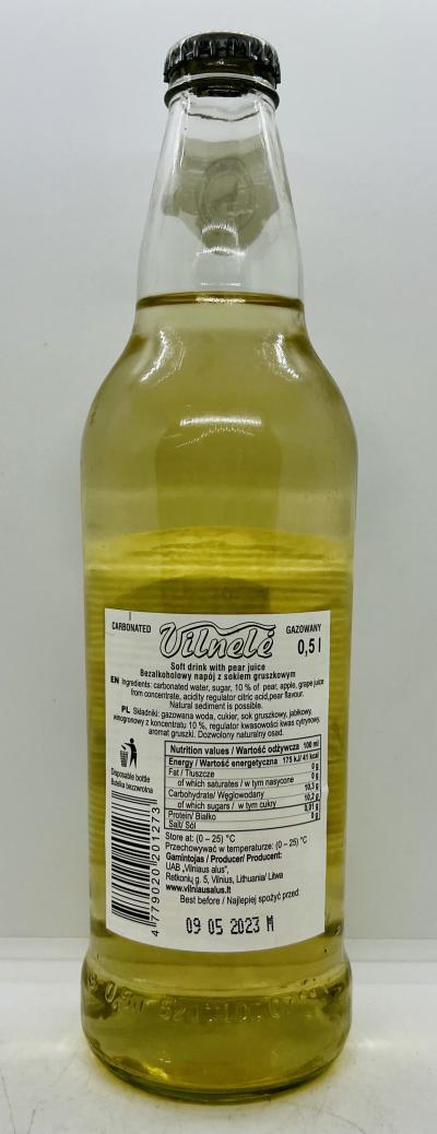 Vilnele Soft Drink w. Pear Juice 0.5L.