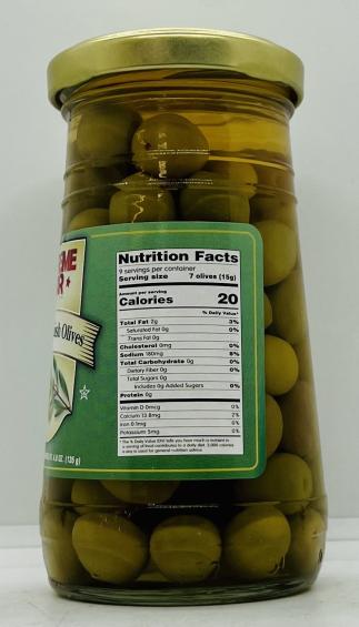 Supreme Star Whole Spanish Olives 260g.