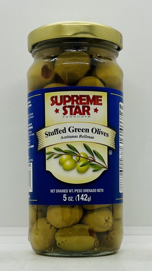 Supreme Star Stuffed Green Olives 142g.