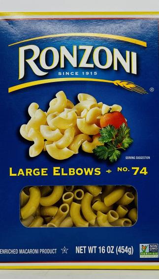 Ronzoni Large Elbows 454g.