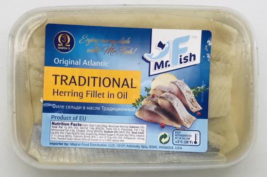 Mr. Fish Traditional Herring Fillet in oil 450g