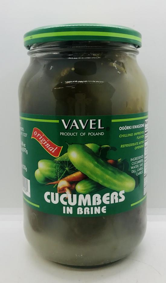 Vavel Cucumber in Brine 870g.