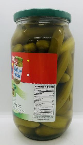 Zarrin Pickled Cucumbers Cornichons 660mL.