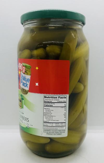 Zarrin Pickled Cucumbers Cornichons 660mL.