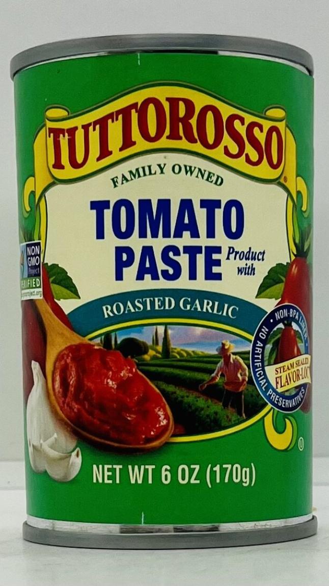 Tuttorosso Tomato Paste w. Roasted Garlic 170g.