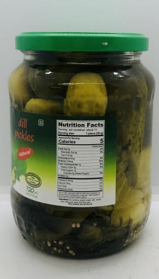 Vive la Vida Dill Pickles 720mL.