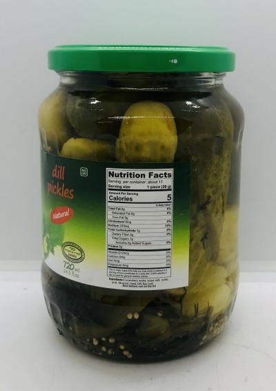 Vive la Vida Dill Pickles 720mL.