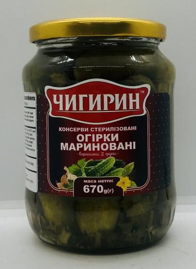 Chigirin Pickled Cucumbers 670g.