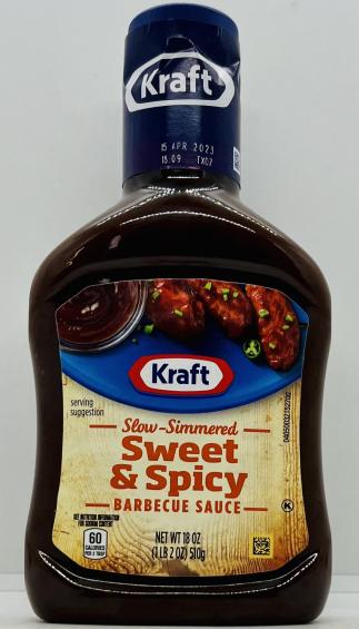 Kraft Sweet & Spicy Barbecue Sauce 510g.