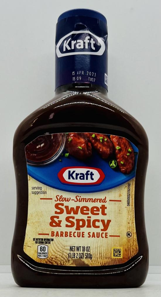 Kraft Sweet & Spicy Barbecue Sauce 510g.