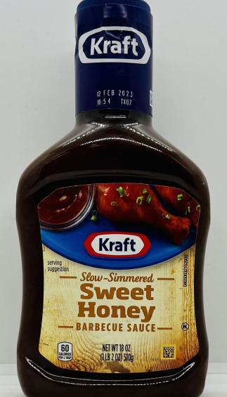 Kraft Sweet Honey Barbecue Sauce 510g.