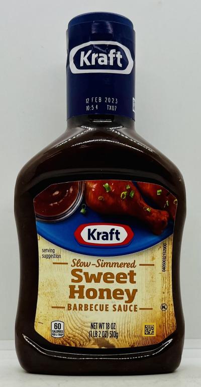 Kraft Sweet Honey Barbecue Sauce 510g.