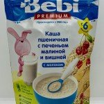 Bebi Wheat w. Biscuit, Raspberry and Sour Cherry 200g.