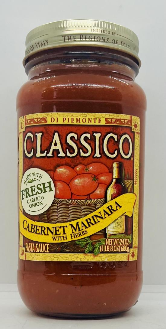 Classico Cabernet Marinara w. Herbs 680g.