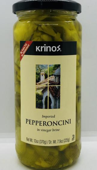 Krinos Pepperoncini in Vinegar Brine 370g.