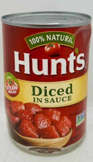 Hunts Diced In Sauce 411g.