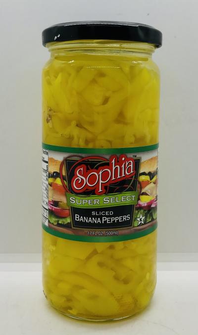 Sophia Sliced Banana Peppers 500ml.