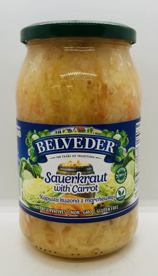 Belveder Sauerkraut w. Carrot 900g.