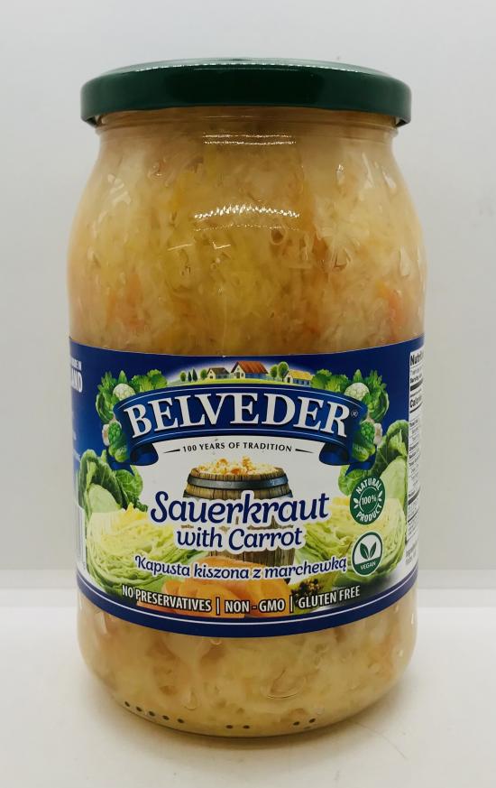 Belveder Sauerkraut w. Carrot 900g.