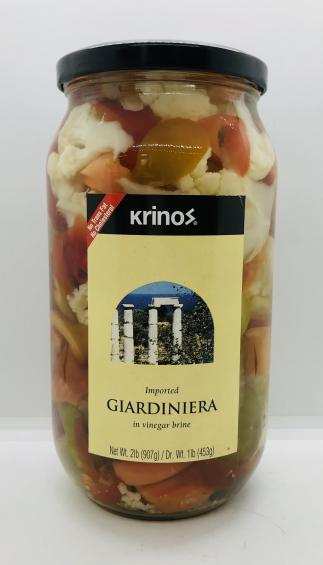 Krinos Giardiniera in Vinegar Brine 907g.