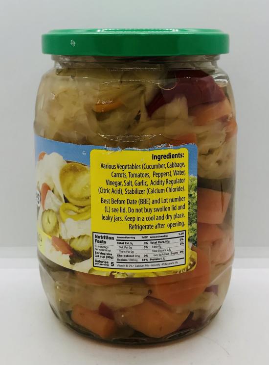 Floria Mixed Pickles 680g.