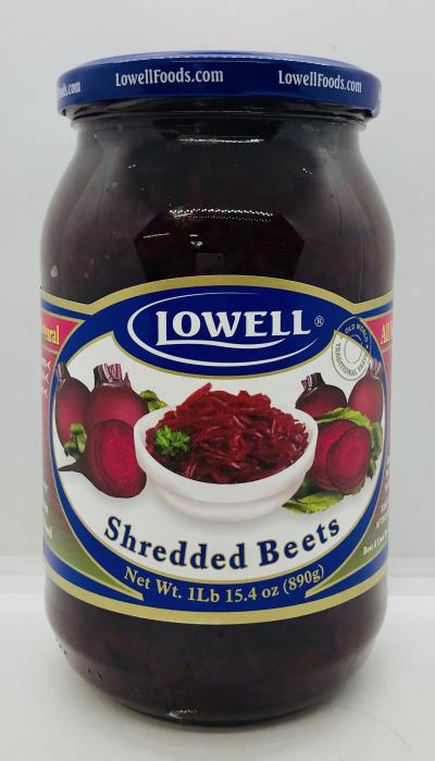 Lowell Shredded Beets 890g.