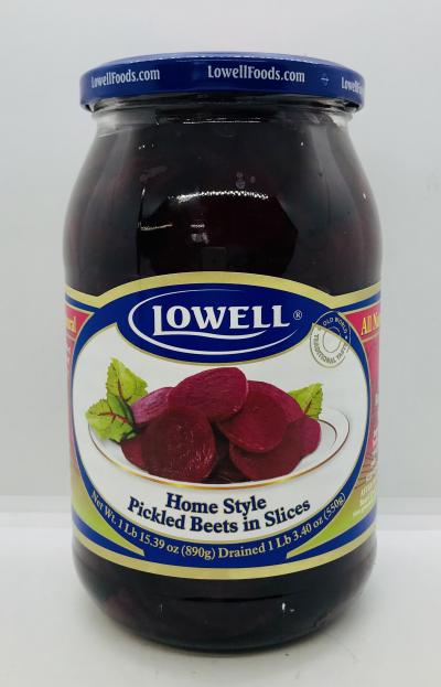 Lowell Home Style Pickled Beets in Slices 890g.