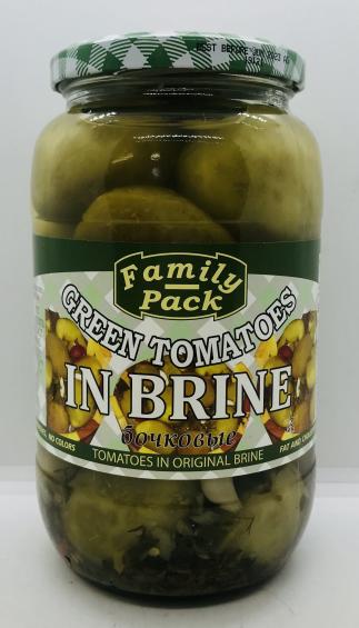 Family Pack Green Tomatoes in Brine 946ml.