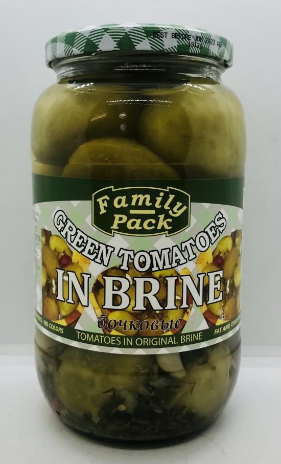 Family Pack Green Tomatoes in Brine 946ml.