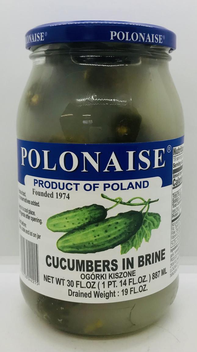 Polonaise Cucumbers in Brine 887ml.