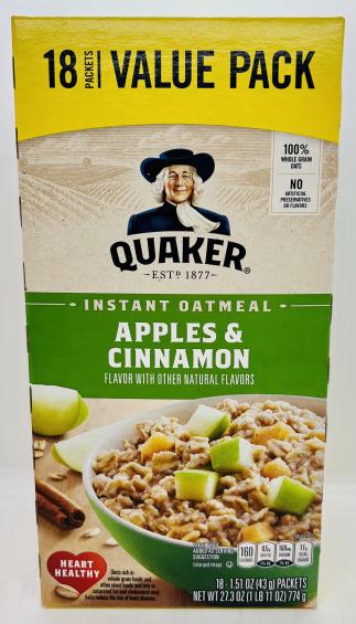 Quaker Apples & Cinnamon 774g.