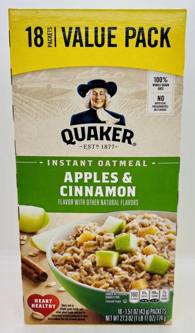 Quaker Apples & Cinnamon 774g.