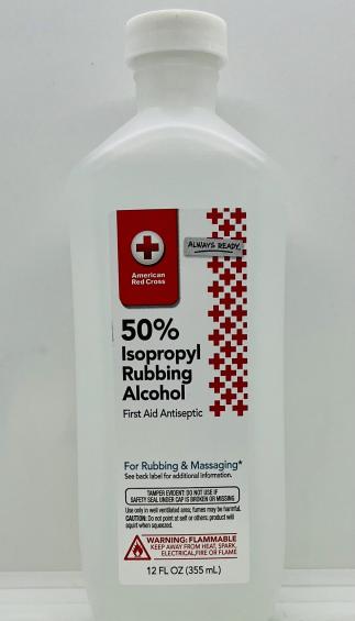 50% Isopropyl Rubbing Alcohol 355mL.