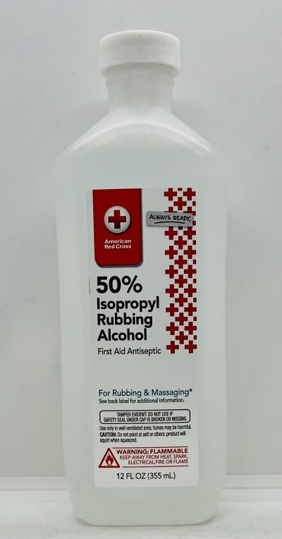 50% Isopropyl Rubbing Alcohol 355mL.