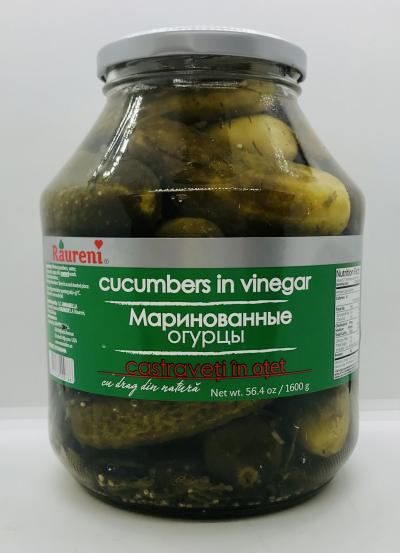 Raureni Cucumbers in Vinegar 1600g.