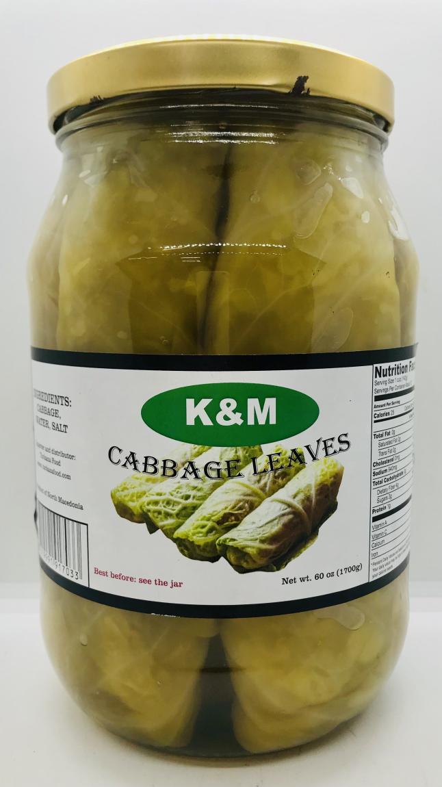 K&M Cabbage Leaves 1700g.