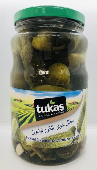 Tukas Pickled Cucumbers Cornichons 1650g.