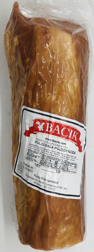 Bacik Poledwica Pojedyncza cured pork (lb.)