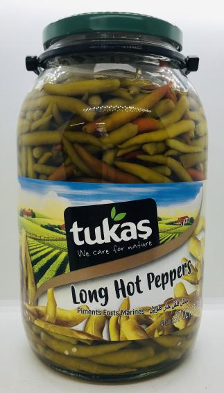 Tukas Long Hot Peppers 2750g.