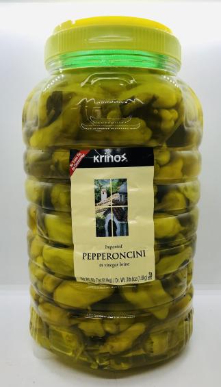 Krinos Pepperoncini in Vinegar Brine 2.9kg.