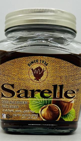 Sarelle Hazelnut Spread w. Cocoa 700g.