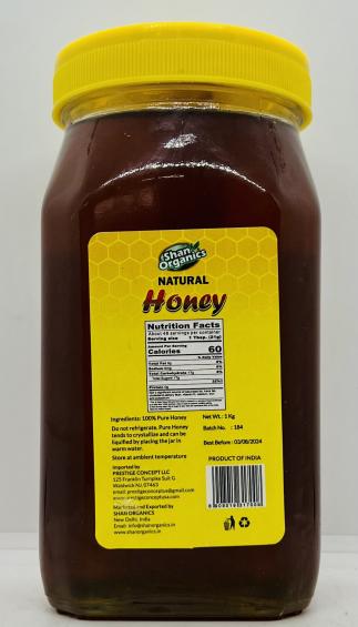 Shan Organics Natural Honey 1kg.