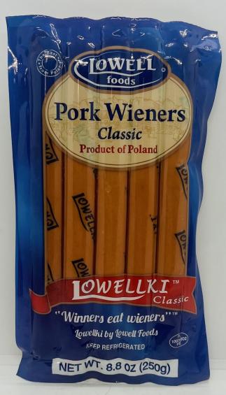 Lowell Pork Wieners 250g.